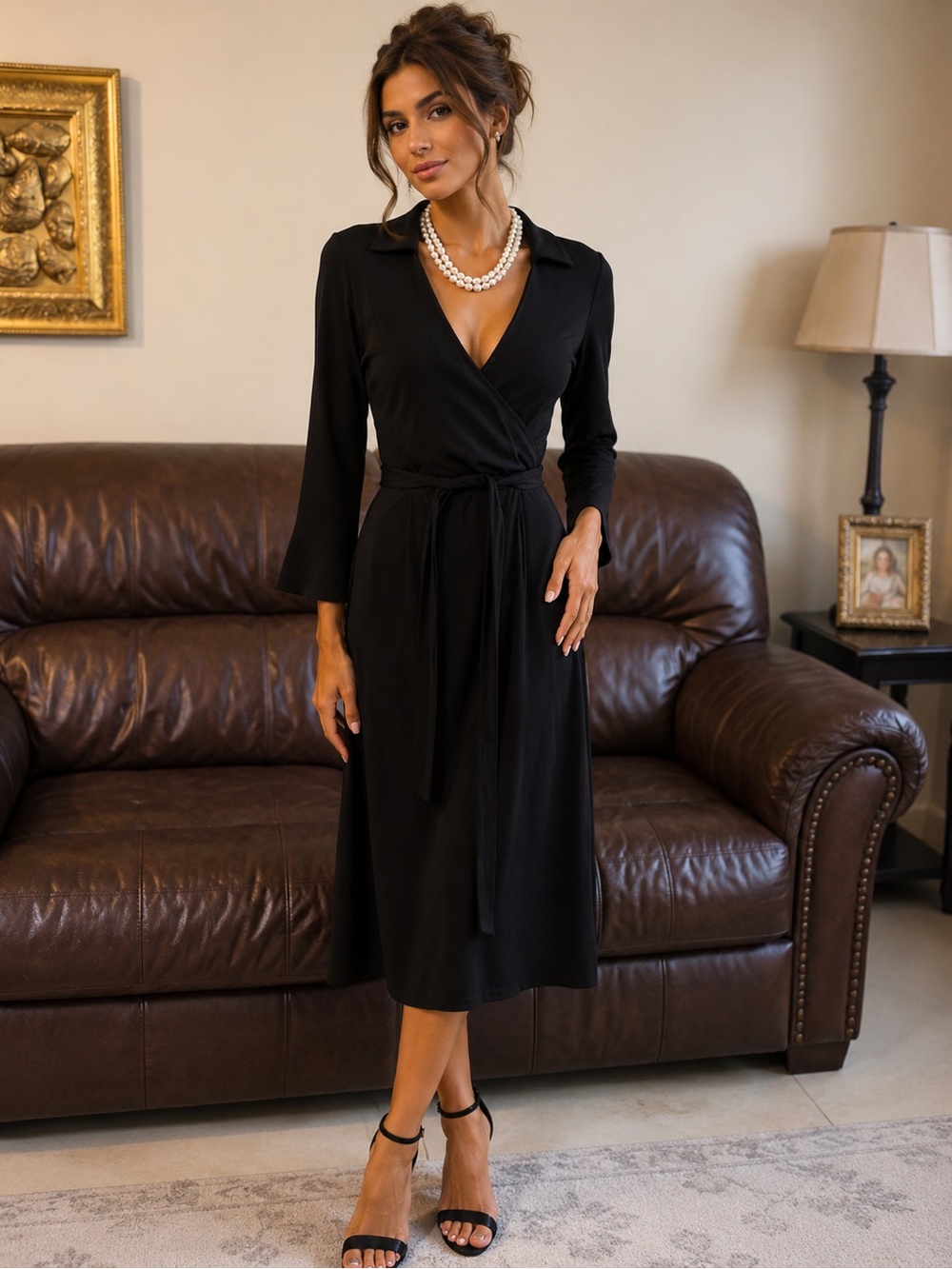 Charter Club Black Women’s Midi Dress